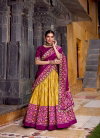 Vasaavi By Lnb1246 Tasar Silk Ikkat Print Lehenga With Blouse Dupatta Wholesale Online